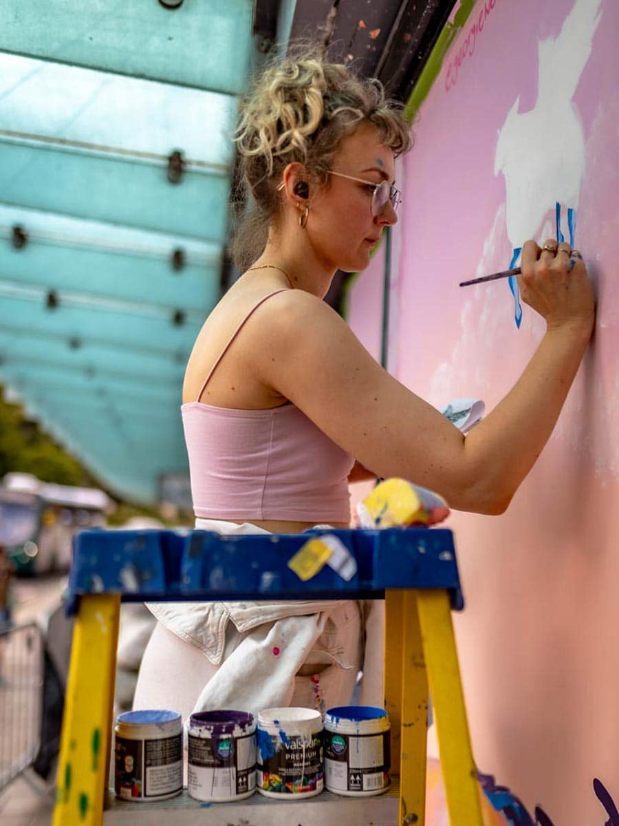 Georgie-Web-Art-Painting-sheep-Bristol